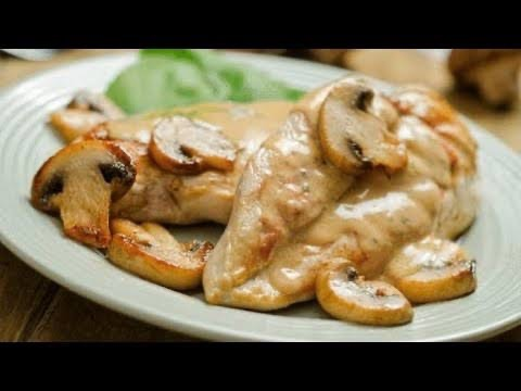 Kremalı mantarlı tavuk
